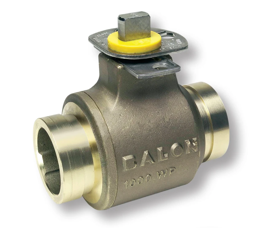 Series S Aluminum Bronze Grooved End Connection Floating Ball Valve